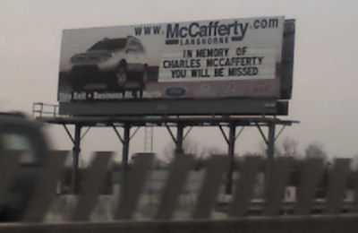 McCafferty Ford billboard