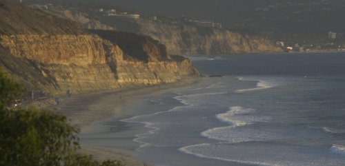 Same oceanfront view at sunset on 11/08/2000